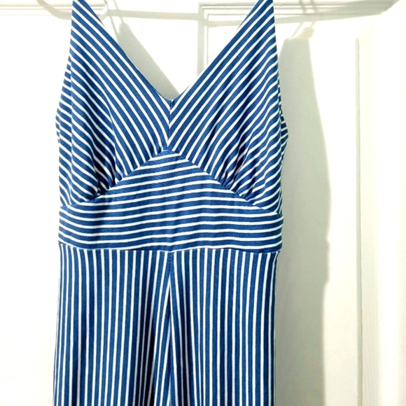 NWOT Polly & Esther Women's Strappy Striped Jumpsuit Size M - Picture 6 of 15